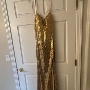 Gold Sequin Gown
